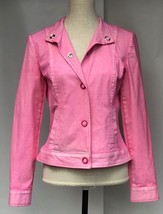 WOMYN Make It Snappy Pink Cotton Jacket (Size 6) - £31.28 GBP
