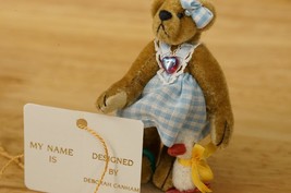 Little Gem Teddy Bears Toy Miniature Bear Millie Plaid Romper &amp; Quakers Duck - £27.61 GBP