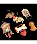 Set of 6 Assorted Dog Christmas Ornaments, Bone, Resin Figurines, Photo ... - $458.39 MXN