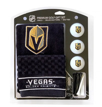 Las Vegas Golden Knights Regulation Size Golf Balls Tees Embroidered Tow... - £25.26 GBP