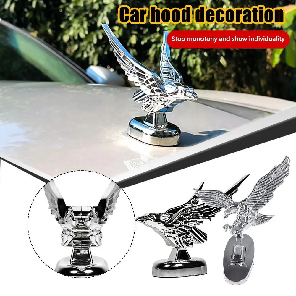 Onnet front hood eagle ornament badge auto front cover 3d eagle emblem car modification thumb200