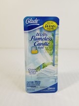 Glade Wisp Flameless Candle Refill Clean Linen Scented Oil Refill Free Shipping - £7.58 GBP