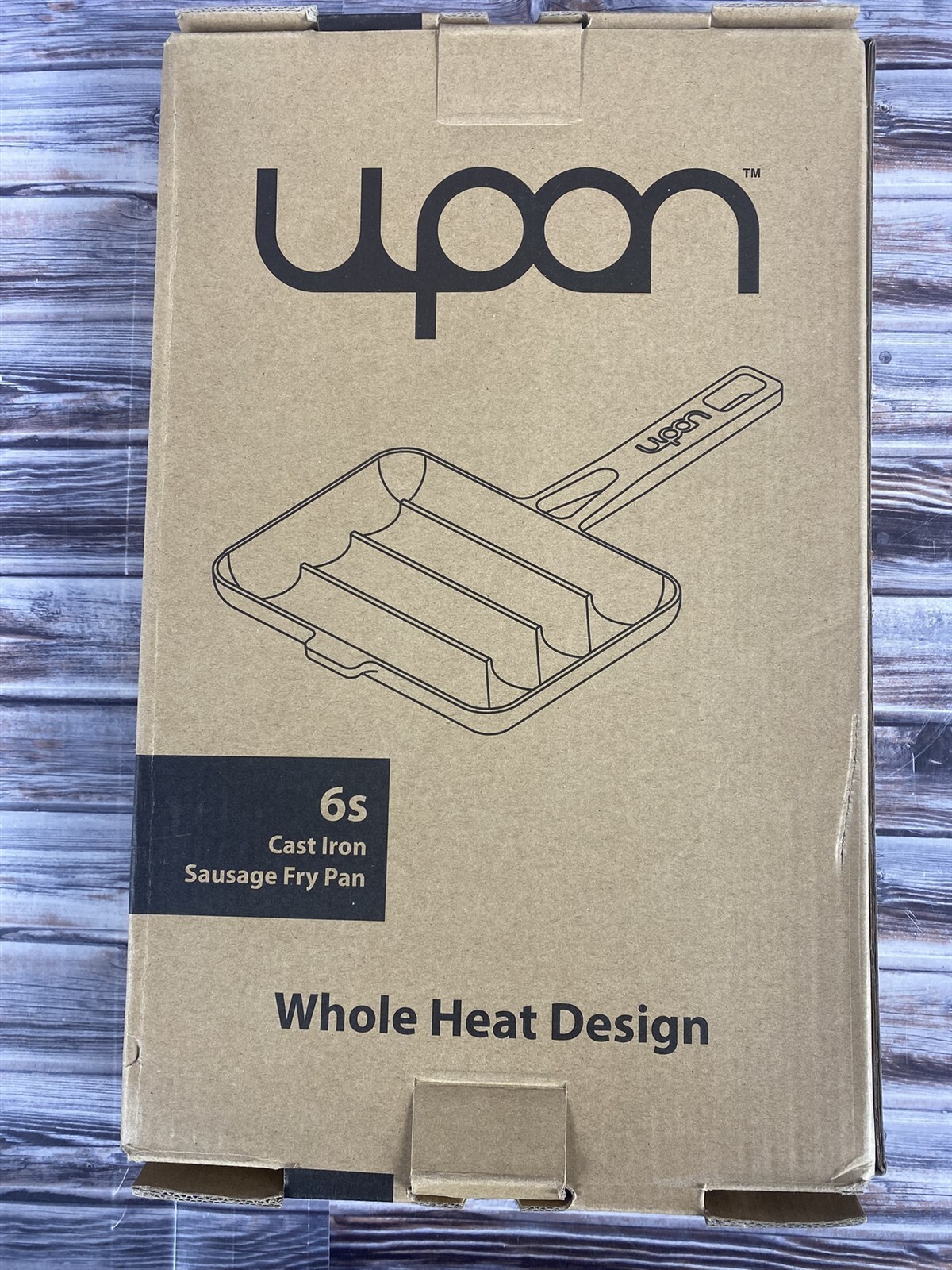 Upan Cast Iron Sausage Fry Pan - Hot Dogs - Bratwurst - New - $34.99