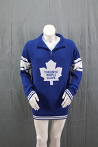 Toronto Maple Leafs Cotton Sweater - Partial Zipper Front - NWT - Men&#39;s Large  - £70.39 GBP
