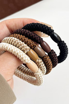 Camel 5Pcs Solid High Elastic Hair Tie - $76.94 MXN