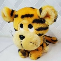 Rare! Vintage 1984 DAKIN Pouty Sad Tiger Cub Plush Toy Stuffed Animal  7&quot;  HTF - £17.33 GBP