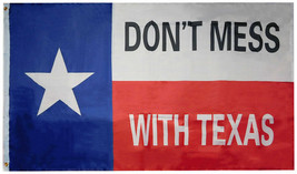 3X5 Don&#39;t Mess With Texas State Flag 3&#39;x5&#39; 68D Woven Poly Nylon Flag Banner - £15.68 GBP
