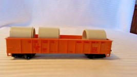 HO Scale Tyco 40&#39; Union Pacific Gondola Car with Pipe load, Yellow, #159 Built - £18.69 GBP