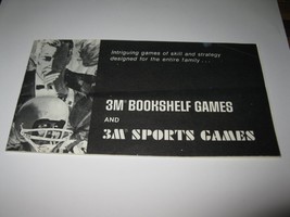 1964 Stocks & Bonds 3M Bookshelf Board Game Piece: 3M game Product Guide Book  - $3.00