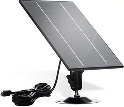 Solar Panel for Security Camera 3.5W 5V Solar Panel with Micro USB and U... - £29.84 GBP