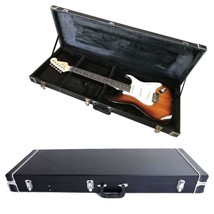 New Universal Electric Guitar Square Hard-Shell Case W/ Full Neck Support - £118.77 GBP