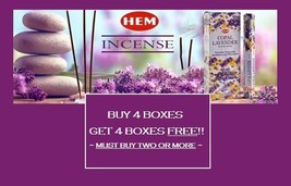 HEM Incense Sticks 20 Sticks BUY 4 GET 4 FREE!Need to buy two or more! - $1.85+