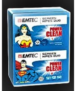 SALE Emtec Cleaning Wipes FOR Screens Portable Travel Size 10 Wet &amp; Dry ... - $75.83 MXN