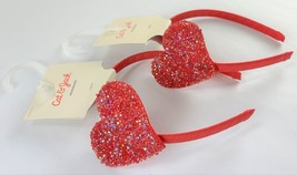 2 Pack Girls&#39; Glitter Sweet-Heart Headbands by Cat &amp; Jack™ Comfort Wrap ... - $139.61 MXN