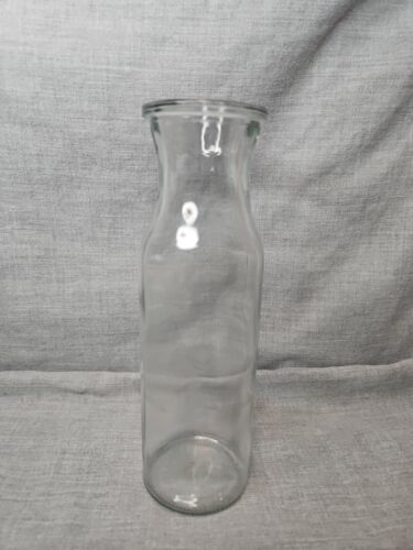 Decorative Glass Milk Jug, 8&#39;&#39; Tall/2&#39;&#39; Diameter, 12 Fl Oz Clear - $9.99