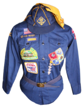 Vintage Cub Scouts Shirt, Hat, Belt, Scarf Oregon Trail Council 133 ~Neck 12~ - £27.94 GBP