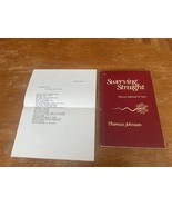 Swerving Straight with Insert Poems, Selected and New Thomas Johnson SIGNED - $917.28 MXN