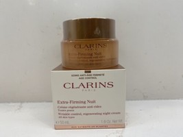 Clarins Extra Firming Nuit Night Cream NIB 1.6 oz Factory Sealed Jar All Skin - £31.80 GBP