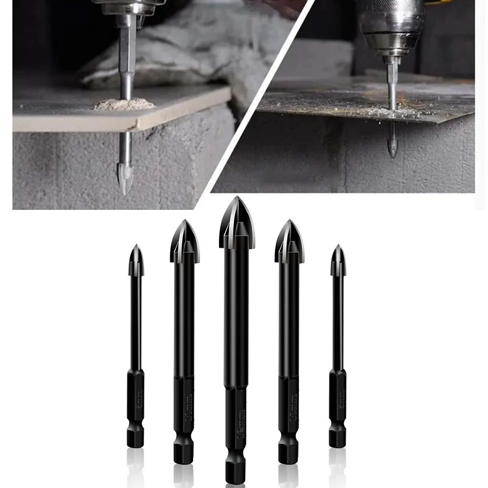 House Home 5pcs Efficient Universal Drilling Tool Multifunctional Cross Alloy Dr - £19.66 GBP