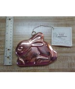 Bunny mold cookie cutter solid copperware - $9.49