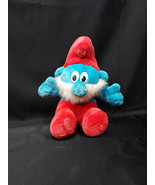 Peyo 1996 Papa Smurf 11&quot; Plush Soft Toy Stuffed Animal - 1980s Pop Culture - $265.90 MXN