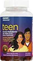 GNC milestones Teen Multivitamin Immune Support, 120 Gummies 8/2023 - $24.74