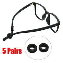 5 Pairs Anti Slip Glasses Ear Hooks Tip Eyeglasses Grip Temple Holder Silicone - £3.53 GBP