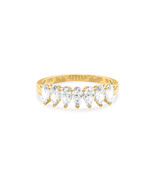 1.5 Ct Marquise Cut Lab-Created Women&#39;s Ring in 14K Yellow Gold Plated - $3,011.44 MXN