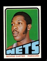 1972-73 Topps #197 George Carter Nm Ny Nets Nicely Centered *X65722 - £3.92 GBP