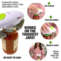 Robo Twist Electric Jar Opener, One Touch Electric Handsfree Easy Jar Op... - $34.44