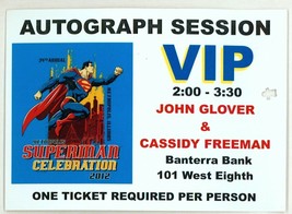 George Perez Pedigree Collection Superman Celebration 2012 VIP Autograph Ticket - £11.86 GBP