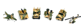 Vintage Galoob Micro Machines Military Camo Helicopter Tank Jeep Truck Plane Lot - £19.52 GBP