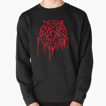  Satanic Inverted Pentagram Men&#39;s Pullover Black Sweatshirt - £26.14 GBP