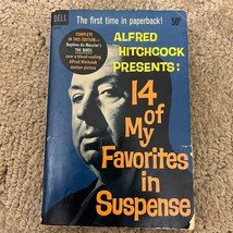 14 of My Favorites in Suspense Horror Paperback Book by Alfred Hitchcock  1963 - £9.70 GBP