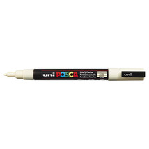 Uni Posca PC-3M Bullet Tip Paint Marker - Ivory - £11.41 GBP