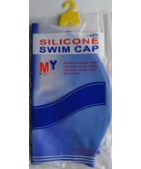 Men&#39;s Flexible Silicone Swimming Cap Or Hat One Size fit all Color Royal... - $110.42 MXN