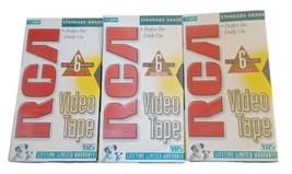 Lot of 3 RCA T-120H Standard Grade 6-Hour VHS Blank Empty Video Tape New Sealed - £23.59 GBP