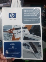 Hewlett Packard LaserJet HP MONOCHROME Transparency Film  NEW SEALED 50 ... - £14.61 GBP
