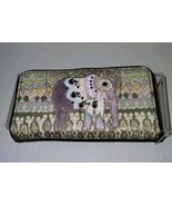 Sakroots Womens Snap Wallet Elephant Light Color  Purple Cards Checkbook - $14.00