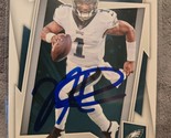 Jalen Hurts Hand Signed Panini Football Card Autographed Philadelphia Eagles - $745.62 MXN