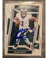 Jalen Hurts Hand Signed Panini Football Card Autographed Philadelphia Ea... - $54.88 CAD