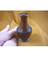 (BOX-130) BURL BOX small Thuya Wood African carved carving boxes Morocco... - $34.57 CAD