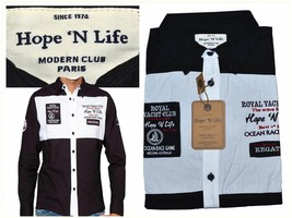 HOPE &amp; LIFE French Brand Men&#39;s Shirt size L *HERE WITH DISCOUNT* HL01 T1P - £26.80 GBP