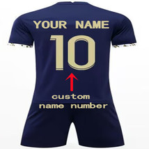 Custom Soccer team PSG Jersey suit for Men Kids Any Name Number 2223 Youth navy - £38.26 GBP