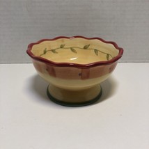 Pfaltzgraff Napoli Sherbert Fruit Desert Dish Footed Bowl Hand Painted 4.5" - $12.86