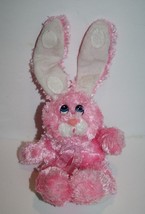 Dan Dee Easter Bunny Rabbit 6&quot; Pink Plush Fold Down Floppy Long Ears Stuffed Toy - £7.77 GBP