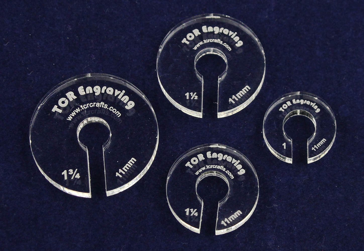 4 Hopper Foot Offsets for 11mm Foot - Template - Quilting - $10.99