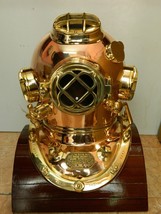 Casque de plongée cuivre et laiton U.S Navy Mark V article fabriqué à l&#39;origine - £808.81 GBP