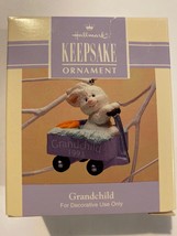 NOS Hallmark Keepsake Ornament Grandchild 1993 Easter Collection Bunny In Wagon - £5.48 GBP