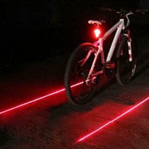 LASER TAIL LIGHT LED Bike Rear frame mount Bicycle Beam Lamp flash modes warning - £5.26 GBP